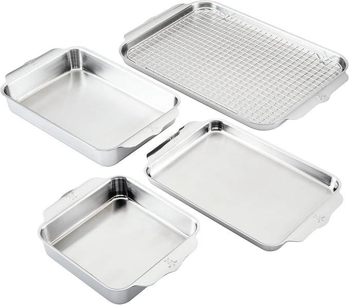Hestan Provisions OvenBond – 5-Piece Tri-ply Baking Sheet Set