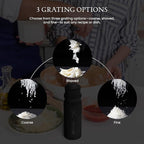 Grater Rain Cheese Grater, Heavy Duty Electrical Cheese Grater for Kitchen with 3 Interchangeable Blades, Dishwasher & Refrigerator Friendly Easy to Use Cheese Shredder