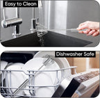 Newness Whizzy Whisk, Stainless Steel Semi Automatic Whisk Blender for Home -Versatile Tool for Egg Beater, Milk Frother, Hand Push Wisk - Kitchen Utensil for Blending, Whisking, Beating & Stirring