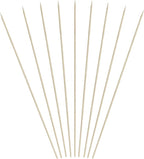 1600 Count | KingSeal Natural Bamboo Wood Grilling Skewers, 10 Inches x 3.0mm Diamter, for Shish Kebabs, BBQ, and Fruit Arrangements, Bulk Pack - 16 Packs x 100 Skewers