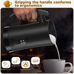 Milk Frother and Steamer,4-in-1 Electric Milk Frother for Latte Cappuccino Hot Chocolate，11.8oz/350ml Automatic Hot & Cold Foam Maker and Milk Warmer for Dairy