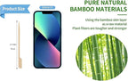 4.7 Inch Bamboo Skewers, 300 PCS Bamboo Paddle Wood Picks, Toothpicks for Appetizers, Cocktail Picks for Drinks, Food Picks, BBQ, Sandwich, Barbecue Snacks.