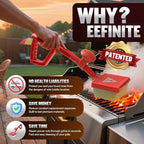Steam Grill Brush Bristle Free, Safe Cleaning BBQ Grill Brush with Scraper, Replaceable & Dishwasher-Safe Scrub Head, Grill Cleaner Tool with Durable Ergonomic Handle, Red
