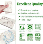 Succulent Fondant Molds, Tropical Plant Cake Decorating Mold for Baking Candy Chocolate Mousse Biscuit Dough Flower Paste Massecuite Sugar Craft Clay Resin