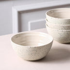 Stone Lain Dua 4-Piece Bowl Set Stoneware, White