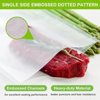 MAGIC SEAL Vacuum Sealer Bags, 3 Rolls 10’’ × 16.4’ Textured Vac Seal Bags for Food Storage or Sous Vide, BPA Free, Commercial Grade - NOT Work with MAGIC SEAL MS175 Vac Sealers
