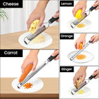 8Pcs Stainless Steel Grater for Different Food Grater with Non-Slip Handle for Vegetables Cheese Shredder and Lemon