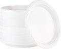 PLASTICPRO 400 Count Disposable 10 Inch White Plastic Dinner Plates Extra Large