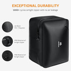 Travel Vacuum Bags for Luggage with Pump, Reusable Vacuum Seal Bags for Clothing, IP68 Waterproof, Top-open Design, Fits 20/24/28 Inch Suitcase (1PC+Pump, 43L)