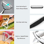 Vegetable peelers for Kitchen, Y shaped peeler for Vegetables, Fruits, Potatoes with Ergonomic Grip, 1 Pack