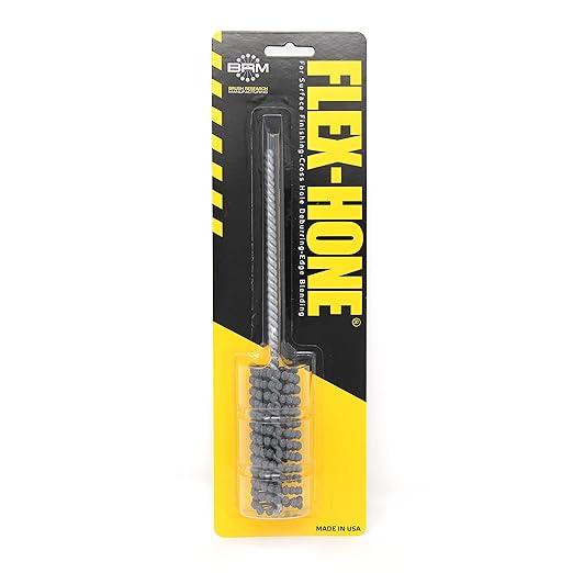 Brush Research BC10018 FLEX-HONE®, 1" (25.4mm) Diameter, 180 Grit, Silicon Carbide, For Mild Steel, Stainless Steel, Cast Iron and Softer Ferrous Materials