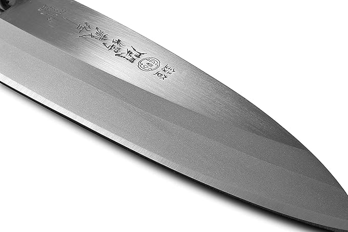 JapanBargain, Deba Knife Made in Japan, 6.25 Inch High Carbon Stainless Steel Fish Butchering Knife, Single Bevel Blade with Wooden Handle, Japanese Chef Knife for Seafood, Seki City Cutlery