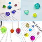 DLAND 2 Pcs Ball Silicone Resin Molds, Sphere Bead Resin Epoxy Universe Spheroid Molds, Pendant Casting Molds for DIY Jewelry Making