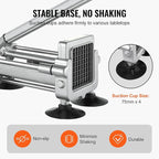 VEVOR French Fry Cutter, Potato Slicer with 1/2", "3/8", "1/4 Stainless Steel Blades, Manual Potato Cutter Chopper with Suction Cups, Great for Potato, French Fries, Cucumber, Vegetables, Carrot