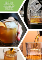2 INCH Ice Cube Tray with Lid & Bin,Square Large Ice Cube Molds | ice trays for freezer with lid and bin, Silicone Base & Stackable Design, Whiskey Ice Cubes Mold for Coffe,Cocktail,Whiskey