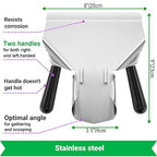 CUSINIUM Double Handle Popcorn Scoop and Dredge Bundle - Metal Popcorn Scooper - French Fry Scoop