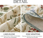 ISAENNE Designer Linen Square Tablecloth,Western Colorful Floral Indoor Table Cloth,Fall Wrinkle Resistant Decor Tablecloths for Dining Thanksgiving Kitchen Christmas,67"*67"-Serenity B