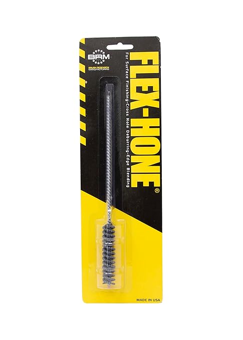 Brush Research BC10M600 FLEX-HONE®, 0.394" (10mm) Diameter, 600 Grit, Silicon Carbide, for Mild Steel, Stainless Steel, Cast Iron and Softer Ferrous Materials