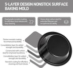 8 Pcs 4 Inch Mini Pie Pan Pie Tins Round Mini Tart Pans, Carbon Steel Mini Pizza Pan Nonstick Quiche Pans for Baking Small Bakeware Set for Oven & Dishwasher Safe