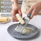 Lemon Zester Stainless Steel Cheese Garlic Grater Tool with Handle for Kitchen with Handle