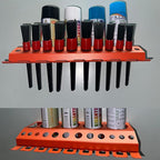 Bottle Storage Rack, Detailing Brush Organizer, Spray Bottle Storage Rack, 3/8" Air Tool Holder, for Garage and Workspace (1pc-Orange)