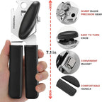 Can Opener Manual, MARSWELL Comfy Grip Can Opener Hand Held with Magnetic Lifter, Smooth Cutting Sharp Blade, Manual CanOpener for Seniors with Easy Turn Knob, Black