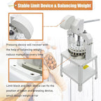 Commercial Dough Divider 36PCS Dough Cutting Machine 1.06oz-5.64oz Manual Dough Dividing Machine with 30-160g Dough Weight Range for Baking, 36PCS