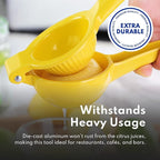 New Star Foodservice 42856 Enameled Aluminum Lemon Squeezer, Yellow
