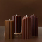 2 Pack Stripe Cylinder Pillar Spiral Candle Resin Mold - Resin Casting Silicone Molds for Home Decor & Candle Making Wave Spiral Mold
