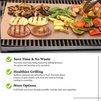 UBeesize Copper Grill Mats for Outdoor Grill – 6 Pack Heavy-Duty, Non-Stick BBQ Grilling Mat & Baking Mats, Reusable, Easy-Clean for Gas, Charcoal, Electric Grills (15.75 x 13 Inch)