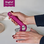 Ring Pull & Pop Top Can Opener (Mulberry) Easy Open Any Pull Tab Cans for Seniors, Soda, Pet Food, Cat Cans, Beer, Parkinsons Aids for living Gifts, Gadgets for People with Arthritis, kitchen gadgets.