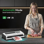 FRESKO Vacuum Sealer Machine with Automatic Bag Detection, Mason Jar Vacuum Accessory Set, Double Heat Seal, Easy to Use, Starter Kits