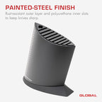 Global GKB-52/CB, 10 Slot Knife Block, Black