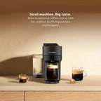 Nespresso Vertuo Pop+ Coffee and Espresso Machine by De'Longhi, Liquorice Black