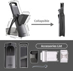 Safe Mandoline Food Slicer for Kitchen, Adjustable Vegetable Chopper Food Slicer with Peeler Thickness Adjuster, Potato French Fry Cutter, Kitchen Chopping Artifact (Black)