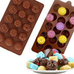 4 Pack:Chocolate Molds Silicone,Flowers Silicone Molds,Cake Chocolate Mold, Wedding Cake Decorating Tools,Fondant Sugarcraft Cake Molds.Non-Stick and Food Grade Silicone Molds for Chocolate Candies.