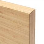 Coninx Magnetic Knife Holder with display stand, Double Sided Strong Magnetic Knife block for Kitchen counter top, Universal empty storage Organizer Block (Bamboo Wood)