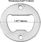 Homend 100Pack Wall Mount Bottle Openers, Mounting Hardware Included, Vintage Rustic Bar(Wood Block is not Included) (Silver)