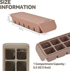 Silicone Freezer Trays with Lid, 0.7oz 12 Section - Leak Proof Silicone Freezer molds for Homemade Baby Food Breastmilk, Purees, Vegetables, Baby Food Jars Ice Tray with Lid BPA Free Indie Pink