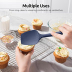 U-Taste Silicone Spoon Spatula Set, 600ºF High Heat Resistant Food Grade Flexible Rubber Scraper, Cooking Mixing Baking Kitchen Utensils Set of 3 (Multicolors)