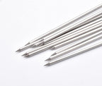 12 Inch Barbecue Skewers, Stainless Steel BBQ Skewers, Shish Kebab Kabob Skewers 12Pcs