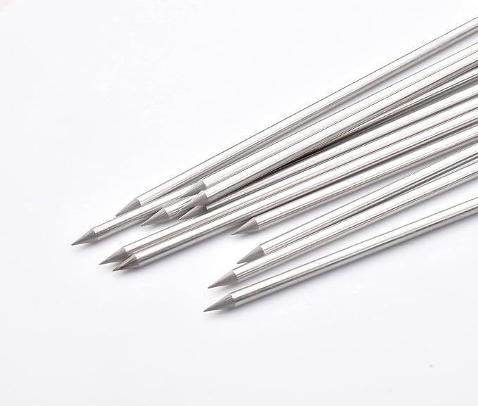 30 Pack 10 Inch Metal Barbecue Skewers, Stainless Steel BBQ Skewers, Shish Kebab Kabob Skewers (BBQ 10Inch-30p)