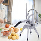 Commercial Vegetable Fruit Chopper 1/4″3/8″1/2″Blade Onion Chopper French Fry Cutter Slicer Stainless Steel for Tomato Potato Cutting Restaurant Home Kitchen, Sliver