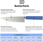 8 Inch Chef Knife, AR-RPM9 Steel & Ergonomic Handle Cooking Knife, Ultra Sharp Professional Kitchen Knife with Oak Sheath, Gift for Home Chefs
