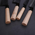 WILDMOK Left Handed 7 Inch Deba Knife German Stainless Steel Sashimi Knife Asian Usuba Salmon Knife for Left Handed