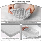 Silicone Ice Cube Tray with Leak-Proof Lid & Storage Bin for Freezer – BPA-Free 36-Piece Nugget Ice Molds, Spill-Resistant Cover & Ice Scoop Container Cover