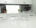 Cambro Measuring Cup - 3 Pack - 1 Cup, 2 Cup, 4 Cup (Clear)