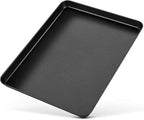 P&P CHEF 16 Inch Baking Cookie Sheet Pan, Carbon Steel Oven Tray, Non Stick Bakeware for Cooking Baking Bread Meat Vegetables, Sturdy & Healthy, Easy Clean, 1Pc