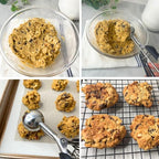 Cookie Scoop Set, 3Pcs Ice Cream Scoop Set, Small/1 Tbsp, Medium/2 Tbsp, Large/3 Tbsp, Stainless Steel Cookie Dough Scoop with Non-Slip Grip,for Melon Balls waffle Muffins