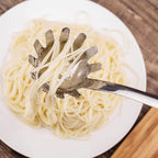 Brushed Stainless Steel Non-Slip Ergonomic Handle Pasta